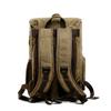 Allacki Waterproof Shock-Resistant Canvas Camera Bag Retro Style Travel Backpack (Khaki) view 2