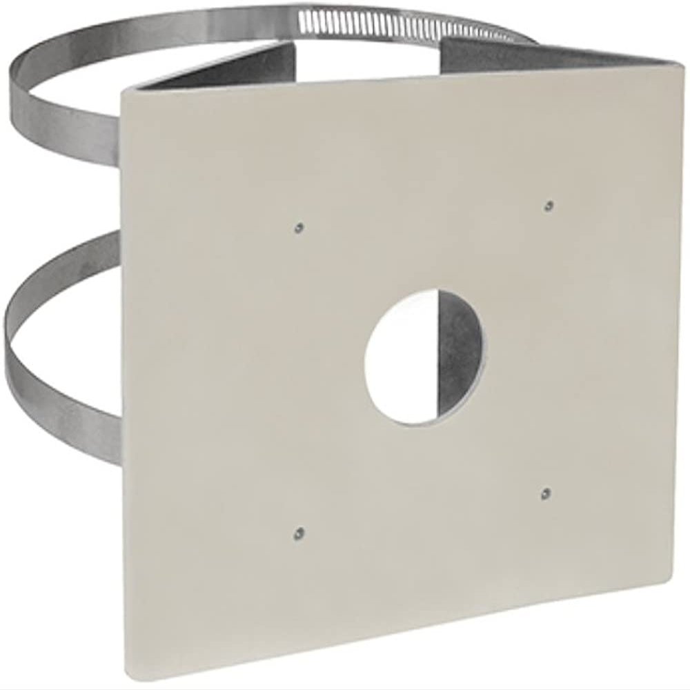 ACTi PMAX-0512 Indoor/Outdoor Pole Mount, Warm Gray for use with B412, B416, E417 and I42 Zoom Bullet Cameras; Supported Pole Range 3.25" ~ 7"; Made of Aluminum