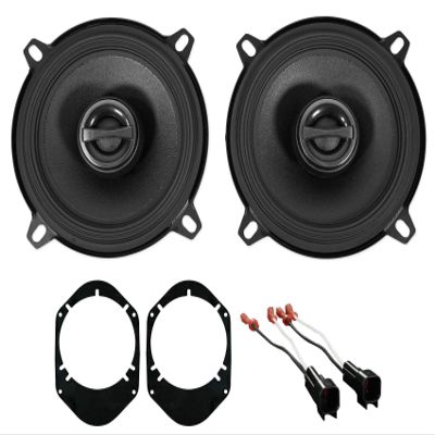 Pair ALPINE S-S50 170 Watt 5.25" 5 1/4" Speakers Bundle With METRA 72-5600 Wire Connector & METRA 82-5600 5.25" To 6 x 8" Speaker Brackets Compatible With 01-05 Ford Explorer Sport Trac (3 item)