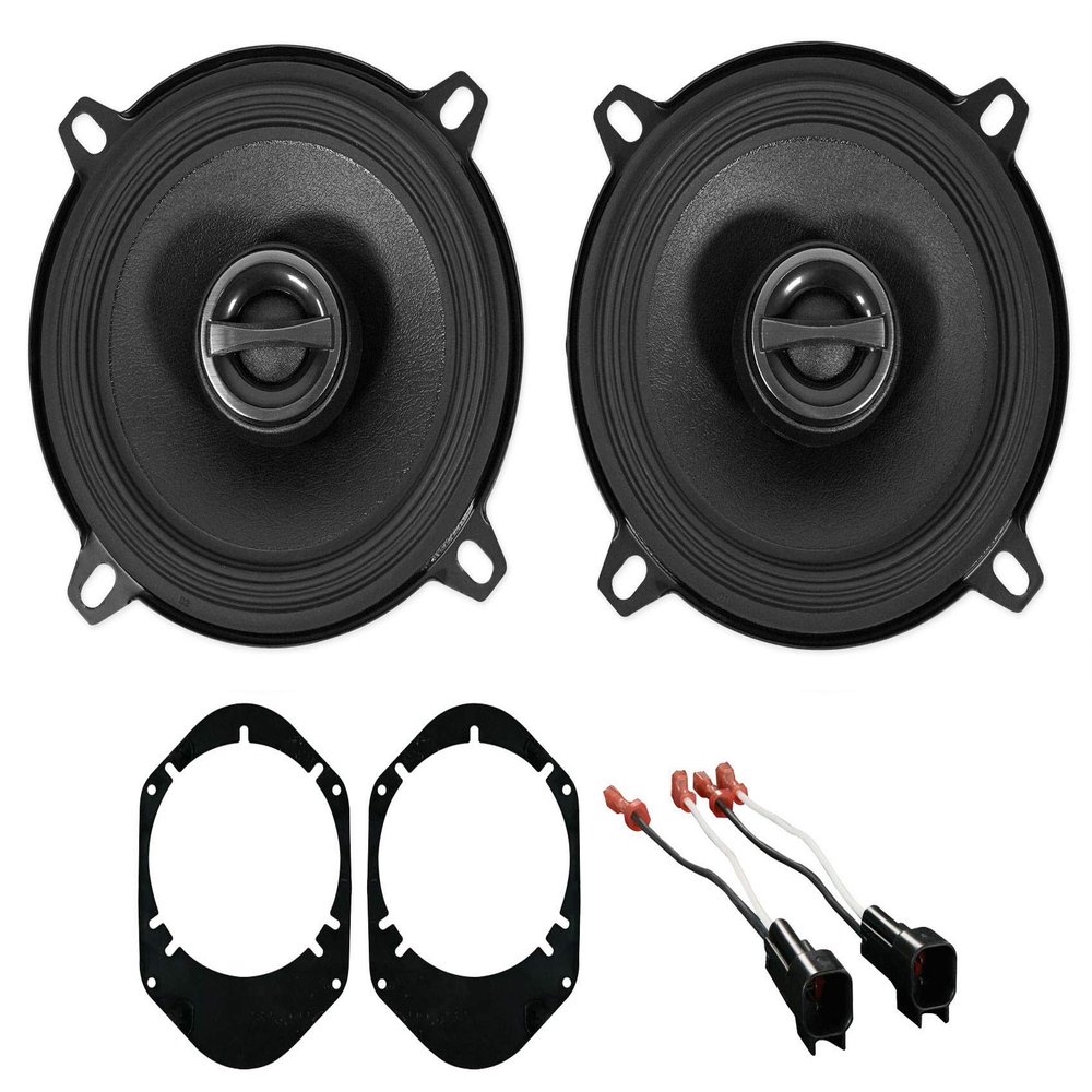 Pair ALPINE S-S50 170 Watt 5.25" 5 1/4" Speakers Bundle With METRA 72-5600 Wire Connector & METRA 82-5600 5.25" To 6 x 8" Speaker Brackets Compatible With 01-05 Ford Explorer Sport Trac (3 item)