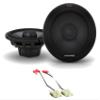 Alpine Pair R-S65.2 300 Watt 6.5" Car Audio Coaxial 2-Way Speakers Bundle with METRA 72-4500 Speaker Harness Connector Compatible with 1993-1995 Jeep Grand Cherokee, GMC Vehicles view 1