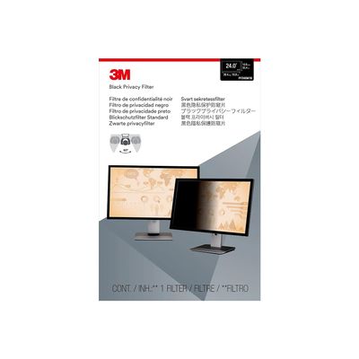 3M PF240W1B Frameless Blackout Privacy Filter For 24-Inch Widescreen Monitor, 16:10 Aspect Ratio
