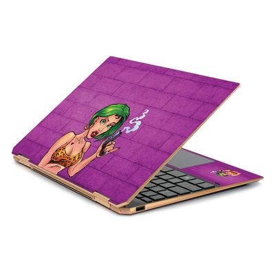 MightySkins Skin Compatible with HP Spectre x360 13.3" Gem-Cut (2019) - Hooker | Protective, Durable, and Unique Vinyl Decal wrap Cover | Easy to Apply, Remove, and Change Styles | Made in The USA
