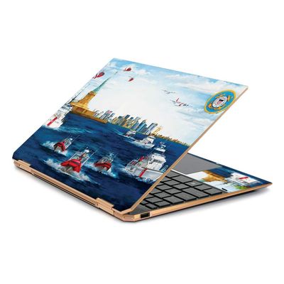 MightySkins Skin Compatible with HP Spectre x360 13.3" Gem-Cut (2019) - Standing Watch | Protective, Durable, and Unique Vinyl Decal wrap Cover | Easy to Apply| Made in The USA