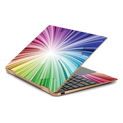 MightySkins Skin for HP Spectre X360 13.3" Gem-Cut (2019) - Rainbow Explosion | Protective, Durable, and Unique Vinyl Decal Wrap Cover | Easy to Apply, Remove, and Change Styles | Made in The USA