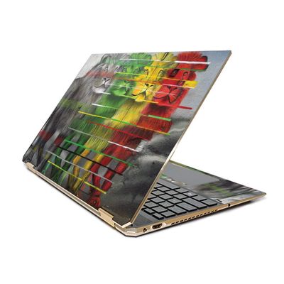 MightySkins Skin Compatible with HP Spectre x360 15.6" Gem-Cut (2019) - Lion Evolution | Protective, Durable, and Unique Vinyl Decal wrap Cover | Easy to Apply| Made in The USA