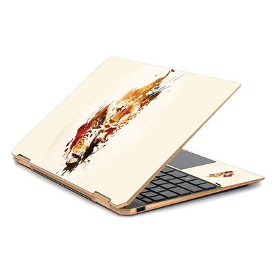 MightySkins Skin Compatible with HP Spectre x360 13.3" Gem-Cut (2019) - Cheetah Splatter | Protective, Durable, and Unique Vinyl Decal wrap Cover | Easy to Apply| Made in The USA