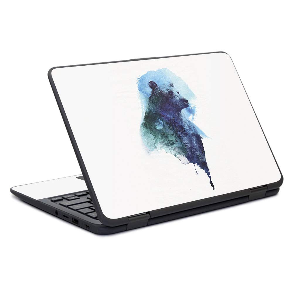 MightySkins Skin Compatible with HP Chromebook x360 11" G11 (2017) - Spirit Bear | Protective, Durable, and Unique Vinyl Decal wrap Cover | Easy to Apply, Remove, and Change Styles | Made in The USA