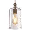 Westinghouse Lighting 6371300, Barnwood Finish with Clear Textured Glass Carmen One-Light Indoor Mini Pendant, one Size view 2