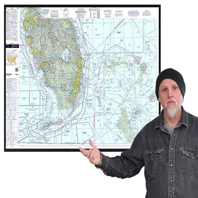 FAA Chart: VFR Sectional Miami (Rolled NOT Folded) Current Edition