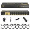 eKL KVM Switch, 8 Port v1.4 HDMI KVM Switch Supports Hotkeys Swapping 4K@30Hz 1080p 3D, 8 in 1 Out 8 PCs Sharing with One Set of Keyboard and Mouse view 1
