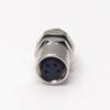 Elecbee M8 4 Pin Female Connector Female Socket Solder Cup Straight Rear Blukhead Waterproof view 3