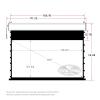 VIVIDSTORM-Home Motorized Tension Pull Down Screen,Perforate Acoustically Sound Transparent with White Cinema,White Housing 4K/3D Home Cinema,Compatible with Standard Projector,VMSLPW110H view 2