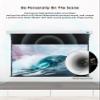 VIVIDSTORM-Home Motorized Tension Pull Down Screen,Perforate Acoustically Sound Transparent with White Cinema,White Housing 4K/3D Home Cinema,Compatible with Standard Projector,VMSLPW110H view 3