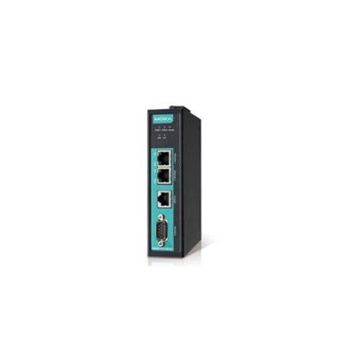 MOXA MGate 5105-MB-EIP-T 1 Port Modbus to Modbus TCP or Ethernet/IP Gateway, 1 x RS-232/422/485, DB9 Port, 2 x 10/100Base-TX RJ45 Ports, 12-48 VDC Powered, Op: -40 to +75C.