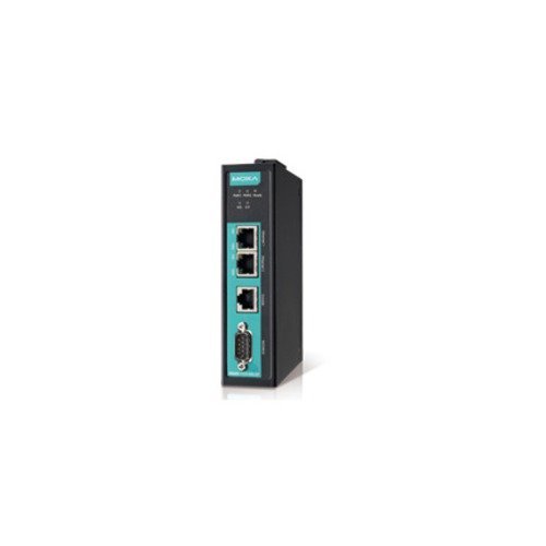 MOXA MGate 5105-MB-EIP-T 1 Port Modbus to Modbus TCP or Ethernet/IP Gateway, 1 x RS-232/422/485, DB9 Port, 2 x 10/100Base-TX RJ45 Ports, 12-48 VDC Powered, Op: -40 to +75C.