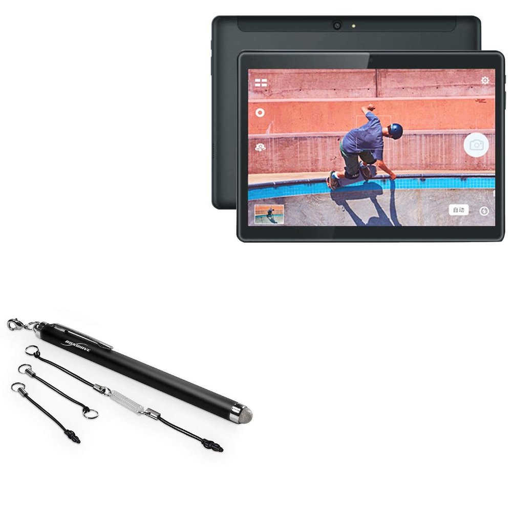 BoxWave Stylus Pen Compatible with Alldocube X1 - EverTouch Capacitive Stylus, Fiber Tip Capacitive Stylus Pen - Jet Black