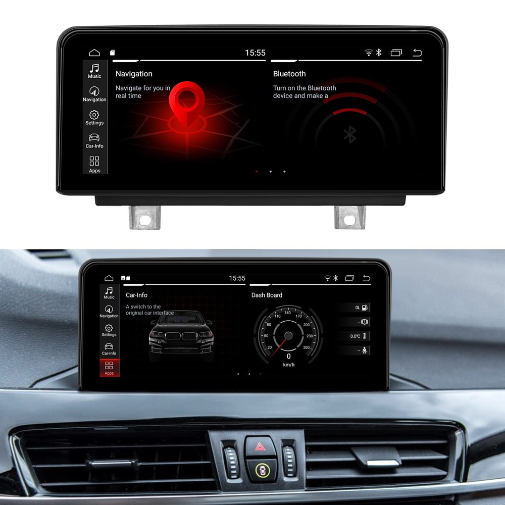 Android13 4+64G F48 (2016-2017) 10.25" Screen Monitor Display Replacement GPS Navigation Audio Multimedia Player for BMW X1 Headunit NBT