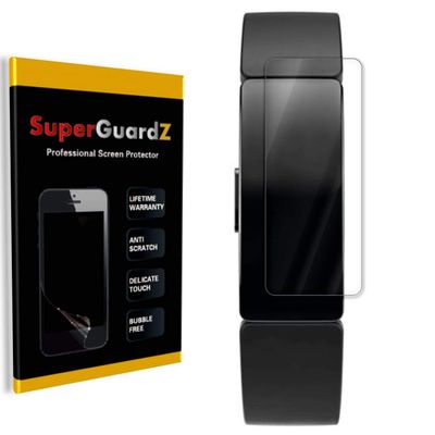 [3-Pack] for Fitbit Inspire/Fitbit Inspire HR Screen Protector [Full Coverage], SuperGuardZ, Edge-to-Edge Protect, Ultra Clear, Military Grade TPU Film [Lifetime Replacement]