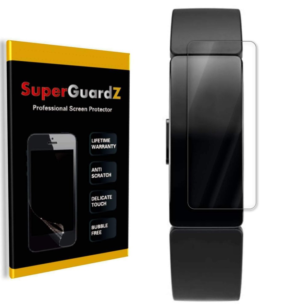 [3-Pack] for Fitbit Inspire/Fitbit Inspire HR Screen Protector [Full Coverage], SuperGuardZ, Edge-to-Edge Protect, Ultra Clear, Military Grade TPU Film [Lifetime Replacement]