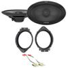 Alpine Pair R-S69.2 300 Watt 6x9 Car Audio Coaxial 2-Way Speakers Bundle with METRA 72-4500 Speaker Harness Connector &METRA 82-3004 6x9 Speaker Adapter Compatible with Chevy 2014-Up (3 Item) view 1