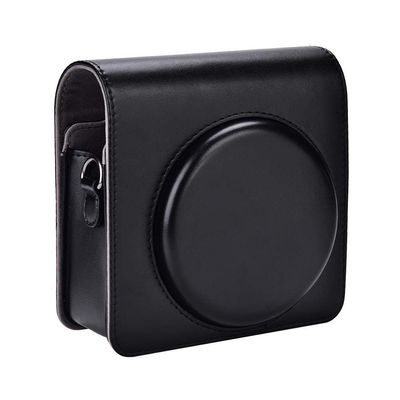 Camera Case, Protective Leather Camera Case for SQ6Instant Film Camera Premium PU Leather Cover with Removable/Adjustable Strap (Optional)(Black)