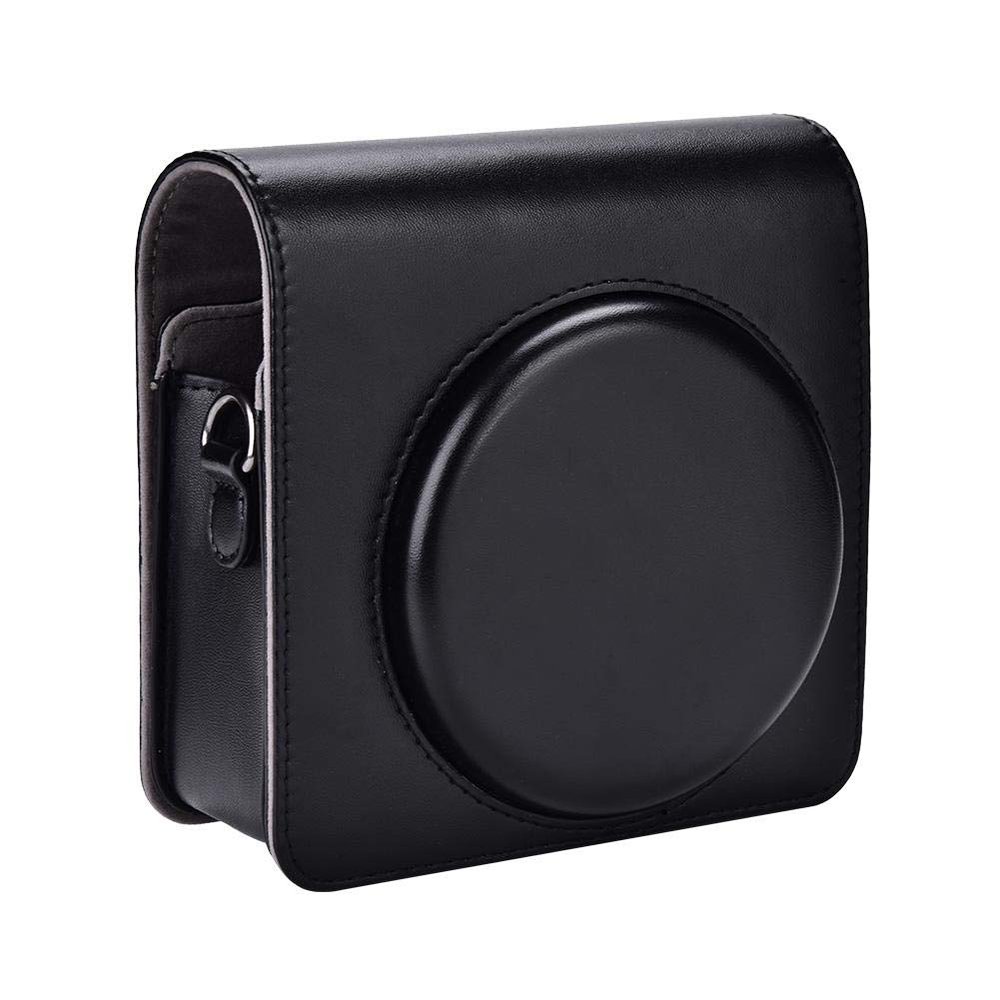 Camera Case, Protective Leather Camera Case for SQ6Instant Film Camera Premium PU Leather Cover with Removable/Adjustable Strap (Optional)(Black)