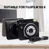 Camera Case, Protective Leather Camera Case for SQ6Instant Film Camera Premium PU Leather Cover with Removable/Adjustable Strap (Optional)(Black) view 3