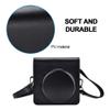 Camera Case, Protective Leather Camera Case for SQ6Instant Film Camera Premium PU Leather Cover with Removable/Adjustable Strap (Optional)(Black) view 4