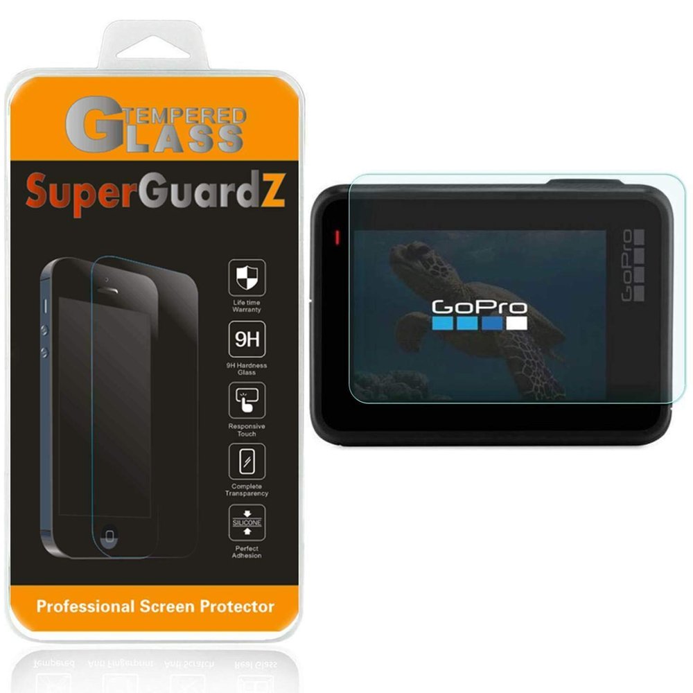 [2-Pack] for GoPro Hero7 Black/Silver/White Screen Protector [Tempered Glass], SuperGuardZ, 9H, 0.3mm, Anti-Scratch, Anti-Bubble [Lifetime Replacement] + 2 Stylus Pen