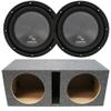 American Sound Connection Harmony Audio HA-R104 Universal Vehicle Rhythm Series 10" - Package Sub and PV210 Car Audio Dual 10" Vented Subwoofer Stereo Sub Box Ported Enclosure 3/4" MDF view 1