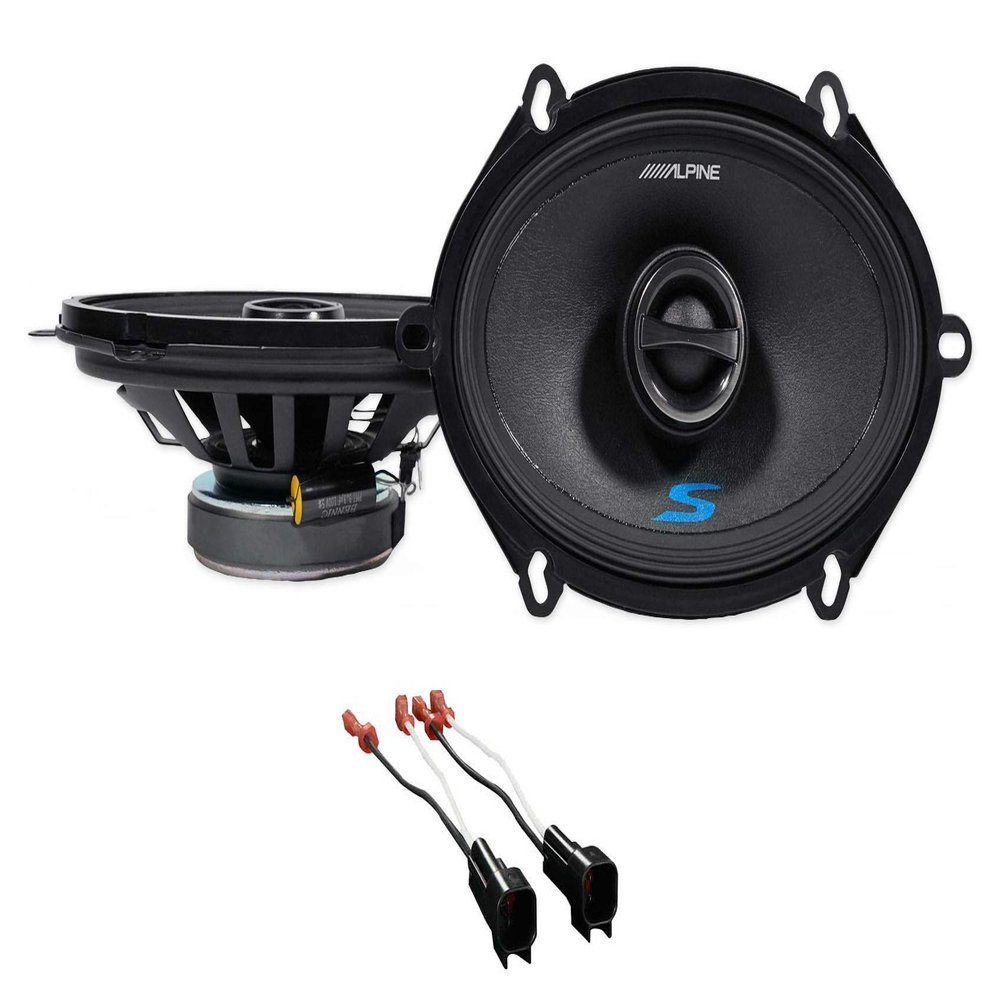 Alpine S Front Factory Speaker Replacement Kit For 1998-2011 Ford Crown Victoria