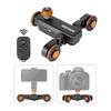 Neewer 3 Wheels Wireless Video Camera Dolly, 3 Speed Motorized Electric Track Rail Slider Dolly Car with Remote Control, Compatible with DSLR Camera Camcorder GoPro iPhone and Android Smartphone view 1