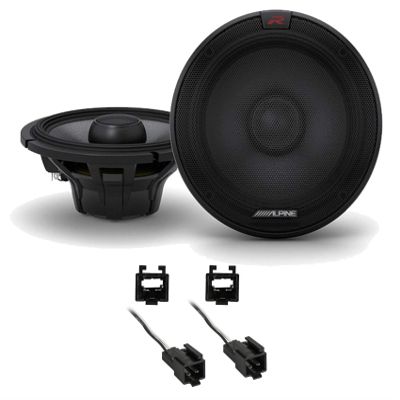 Alpine Metra 72-6512 Speaker Harness Connector for Chrysler Vehicles 90-07withCherokee Bundle with Pair R-S65.2 300 Watt 6.5" Car Audio Coaxial 2-Way Speakers