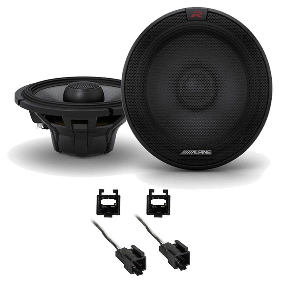 Alpine Metra 72-6512 Speaker Harness Connector for Chrysler Vehicles 90-07withCherokee Bundle with Pair R-S65.2 300 Watt 6.5" Car Audio Coaxial 2-Way Speakers