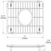 Elkay CTXBG118 Crosstown 11" L x 8-1/4" W Stainless Steel Basin Rack - Stainless Steel view 2