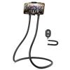 B-Land Upgrade Phone Holder for Bed, Neck Phone Holder Gooseneck Cell Phone Holders, Universal Mobile Phone Stand with Remote for Taking Videos & Group Photos (Black) view 1