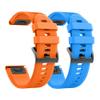 ANCOOL for Fenix 7X/Fenix 6X/Fenix 5X/Fenix 8 51mm Watch Band 26mm Quickfit Bands Compatible with Fenix 6X Pro/7X Pro/5X Plus/3/Descent MK 2/2i/MK 3 51mm Smartwatch(Orange/Blue) view 1