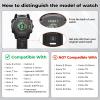 ANCOOL for Fenix 5/6/7 Band 22mm Soft Silicone Watch Bands Compatible With Garmin Fenix 5 Plus/6 Pro/8 47mm/7 Pro/Approach S60/S62 Band(Black,Orange,Blue) view 2