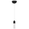 Westinghouse 6372300, Matte Black Finish with Bubble Glass Cava One-Light LED Indoor Mini Pendant, one size view 1