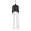 Westinghouse 6372300, Matte Black Finish with Bubble Glass Cava One-Light LED Indoor Mini Pendant, one size view 2