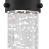 Westinghouse 6372300, Matte Black Finish with Bubble Glass Cava One-Light LED Indoor Mini Pendant, one size view 3