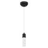 Westinghouse 6372300, Matte Black Finish with Bubble Glass Cava One-Light LED Indoor Mini Pendant, one size view 4
