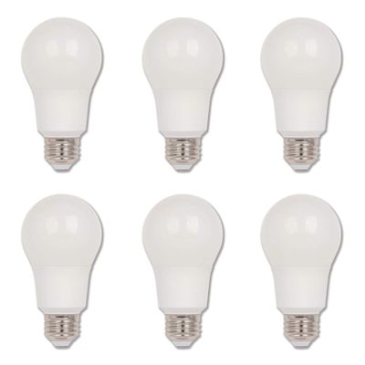Westinghouse 5133100 9 Watt LED Bulbs (60 Watt Equivalent) Omni A19, Bright White, ENERGY STAR, Dimmable LED Bulbs, E26 Medium Base, 6-pack