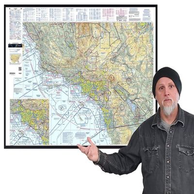 FAA Chart: VFR Sectional Los Angeles SLA (Current Edition). Art Print Quality, Suitable for Framing. Current Edition Printed on Demand. Ships Rolled - Not Folded.