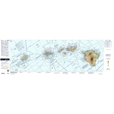 FAA Chart: VFR Sectional Hawaiian Islands SHI (Current Edition). Art Print Quality, Suitable for Framing. Current Edition Printed on Demand. Ships Rolled - Not Folded.