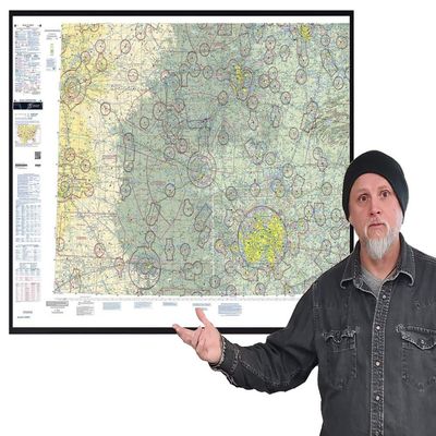 FAA Chart: VFR Sectional Dallas SDAL (Current Edition). Art Print Quality, Suitable for Framing. Current Edition Printed on Demand. Ships Rolled - Not Folded.