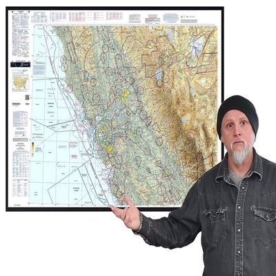 FAA Chart: VFR Sectional SAN Francisco SSF (Current Edition). Art Print Quality, Suitable for Framing. Current Edition Printed on Demand. Ships Rolled - Not Folded.