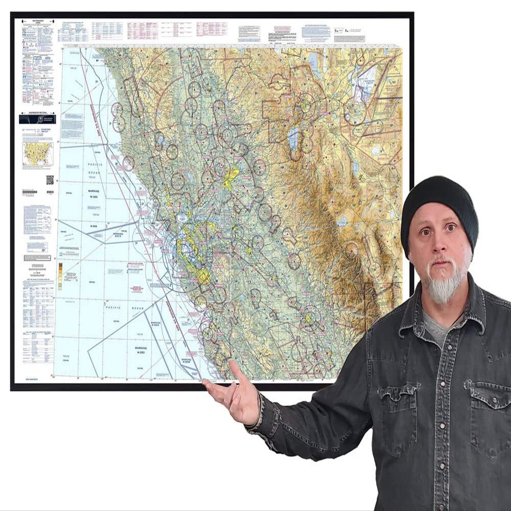 FAA Chart: VFR Sectional SAN Francisco SSF (Current Edition). Art Print Quality, Suitable for Framing. Current Edition Printed on Demand. Ships Rolled - Not Folded.