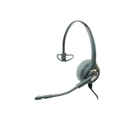 Chameleon Headsets Call Center Grade Dulcet Pro Monaural Headset W/Quick Disconnect and 2.5Mm Coiled Cord